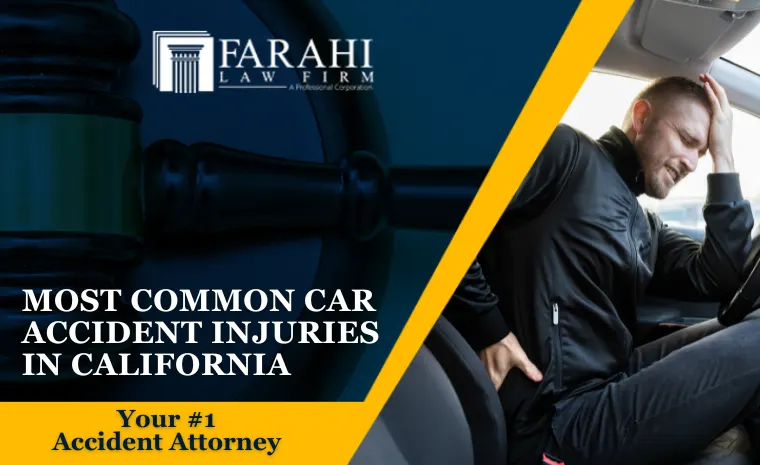 common car accident injuries California