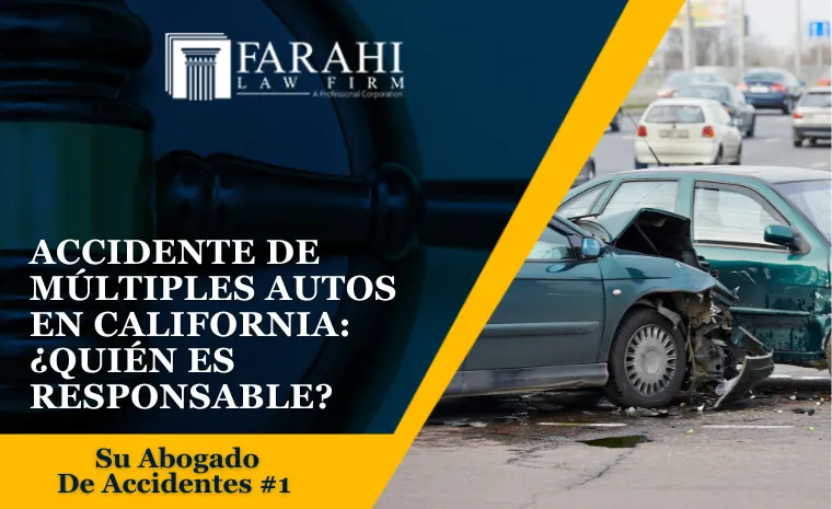 Accidente de Multiples Autos en California