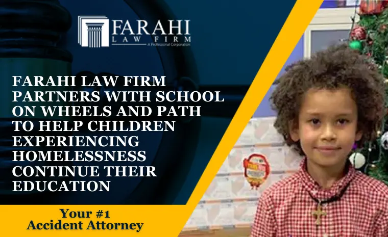 farahi law firm partners with school on wheels
