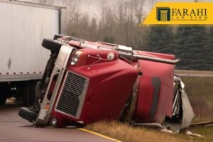 Accidente de camión en Fresno