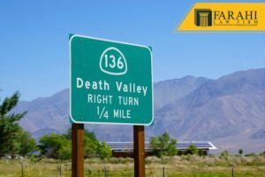 accident on CA-190 in Death Valley National Park
