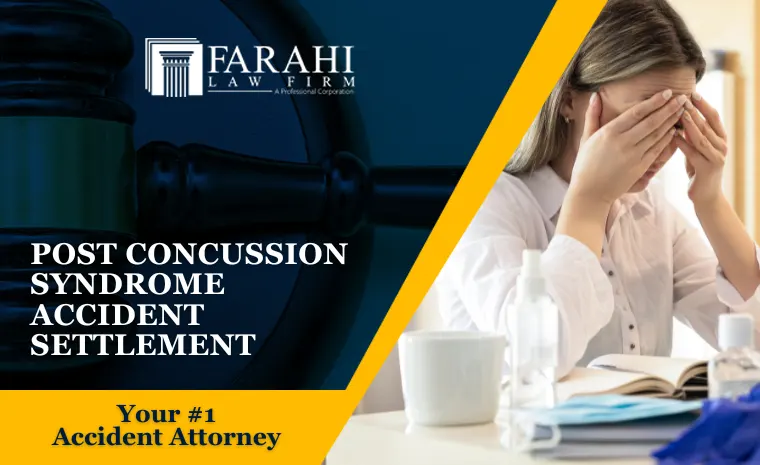 post-concussion syndrome accident settlement