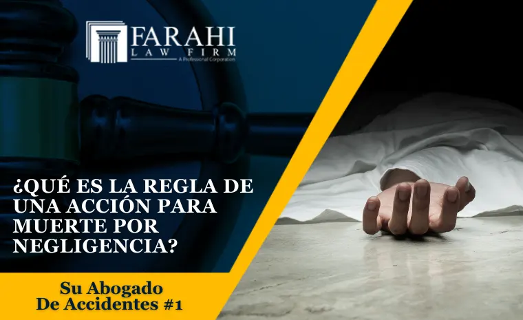 regla de una accion para muerte por negligencia