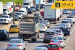 embotellamiento en la autopista 101