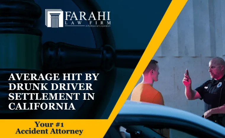 average hit by drunk driver settlement in California 