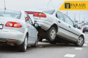 multiple-car collision in Tulare