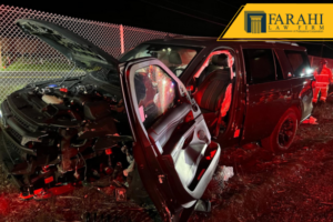 accidente de tres vehículos en Yountville