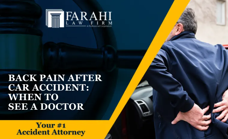 back pain after car accident when to see a doctor