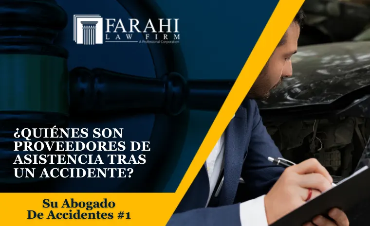 proveedores de asistencia tras un accidente