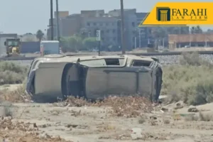 rollover crash on I-10