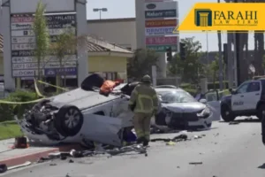 six-vehicle accident