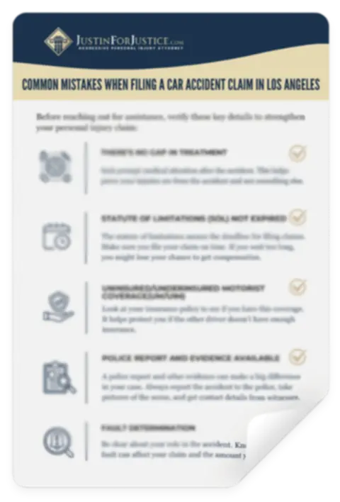 Personal Injury Claims Checklist Image