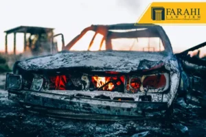 burnt car