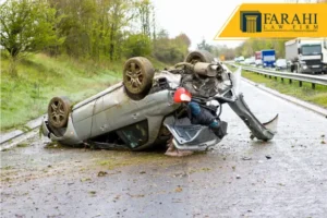 60 Freeway Rollover Crash