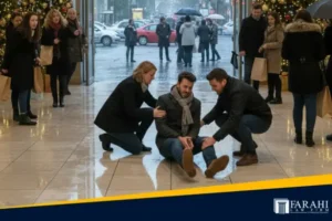 Holiday Slip Hazards From Rain And Wet Indoor Floors