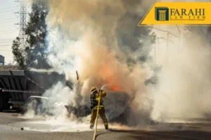 Fiery 101 Freeway Crash